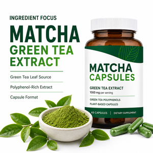 Cápsulas de Té Verde Matcha de Alta Calidad, Marca Privada, Apoyo Inmunológico, Desintoxicante, Antioxidante, Proporciona Energía, para Adultos y Mujeres Embarazadas - Product Image 2