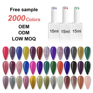 OEM 5ml/15ml Solid Nail Polish Glue For Press On Nail Tips Gel Polish UV Gel Nail Polish Lacquer Varnish Private Label Gel