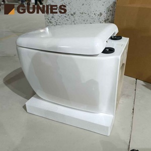 Inodoro de una Pieza de Estilo Europeo Personalizable Gunies, Montado en la Pared, Doble Descarga, Inteligente, de Porcelana Blanca, con Sifón en P, Garantía de 5+ Años, para Uso en Hoteles - Product Image 6