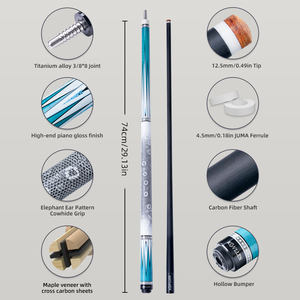 Taco <span class=keywords><strong>de</strong></span> <span class=keywords><strong>Billar</strong></span> KONLLEN AK-05F <span class=keywords><strong>de</strong></span> Fibra <span class=keywords><strong>de</strong></span> Carbono, 11.5/12.5mm, Unión Radial <span class=keywords><strong>de</strong></span> 3/8 *8, Taco <span class=keywords><strong>de</strong></span> <span class=keywords><strong>Billar</strong></span> <span class=keywords><strong>de</strong></span> 1/2 - Product Image 3