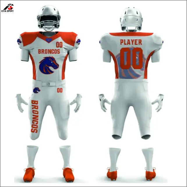 custom athletic football jersey and pant set 4 padded pant shoulder pad jerseys wholesale