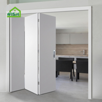 Porte coulissante en chêne massif, style américain, design simple, plusieurs portes, porte pliante en bois, porte de chambre en bois massif