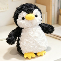 Vente en gros d'usine OEM/ODM – Peluche pingouin noir moelleux de haute qualité pour enfants, cadeau d'anniversaire, collection artisanale, personnalisable