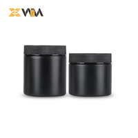 Récipient HDPE noir direct d'usine 150-200ml avec capuchon à double verrouillage, pot de col de 47mm bouteille de supplément