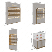 Vitrine de Luxe pour Parfums avec Éclairage LED Mural, Meuble de Présentation Personnalisé pour Cosmétiques et Parfums, Idéal pour Magasin