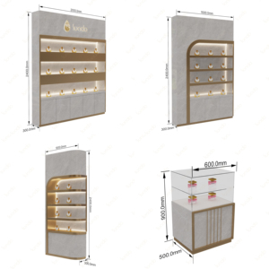 Design di Lusso per Esposizione Profumi, Vetrina LED a Parete per Cosmetici, Arredamento Personalizzato per Negozi - Product Image 6