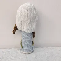Statuette de la Vierge Marie en coton fait main, crochetée, cadeau de baptême catholique, décoration religieuse chrétienne, Noël