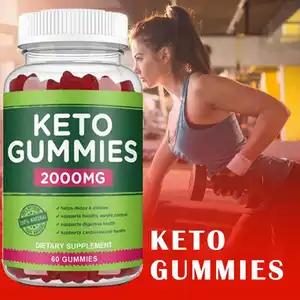 Etichetta privata 2000 Mg di perdita di peso cheto Gummies dimagrante dieta aiuta la disintossicazione a purificare i cheto Gummies per la salute dell'intestino cardiovascolare