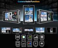 Lilliput 21.5 pouces Triple Portrait caméra moniteur de terrain double 3G-SDI double pour entrée HDMI Quad Split Multiview moniteur vidéo court