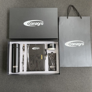 Set de Regalo Empresarial con Logotipo Personalizado, que Incluye Termo, USB, Bolígrafo, Cuaderno, Cable, Altavoz y Batería Externa - Product Image 2