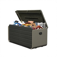 Armoires de cuisine extérieures modernes en résine de 200 gallons avec couvercle verrouillable, imperméables, résistantes aux UV, écologiques, meubles de patio, outils de jardin