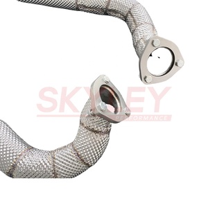 Tubi di Collegamento Sopra l'Asse per Porsche 718 GT4 / GTS / Spyder 2020+ con Schermatura Termica per Downpipe - Product Image 5