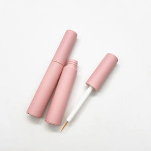 Tubo de rímel de plástico de 5ml y 10ml con varita de pestañas, contenedor de rímel rosa con tapa - Product Image 5