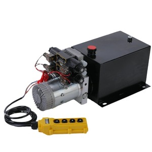 Double Acting Vehicle Mounted Hydraulic <b>Pump</b> 250 <b>Bar</b> 2 Hp Tandem <b>Pump</b> For Dump Trucks And Lifts Remote Control - Product Image 1