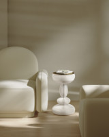 Table d'appoint pliante moderne Spazepaper, petite table de chevet, table d'appoint pour salon, design exquis, meubles gain de place