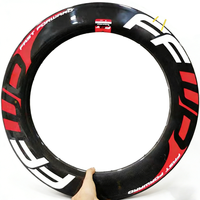 Vente en gros de jantes de vélo électrique AFTFA ultra légères en fibre de carbone tubulaire, 20/24/28 trous, frein à disque, 45/60/90 mm, 700c