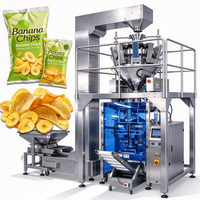 Machine d'emballage automatique de chips avec remplissage d'azote pour l'emballage de chips de manioc, machine d'emballage de chips de banane et de pommes de terre en sachets