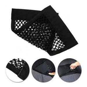 ตาข่ายจัดเก็บของติดผนังแบบมีกาวในตัว กระเป๋าใส่ของแบบพกพาสำหรับท้ายรถยนต์ SUV - Product Image 2