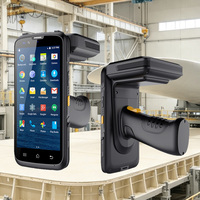 Lector RFID Portátil y Resistente OEM 865-928Mhz con Android 15, 4G, Wifi, GPS de Largo Alcance, PDA con Escáner de Código de Barras 2D