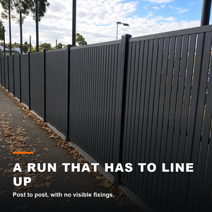 Panneaux de clôture verticaux en aluminium pour projets australiens, anti-UV, testés contre la pulvérisation de sel, clôture extérieure - Product Image 3