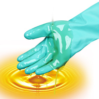 Gants en nitrile industriels résistants aux produits chimiques, doublés de flocage, réutilisables, XINGYU, vente en gros, EN420 EN388, 13 mil
