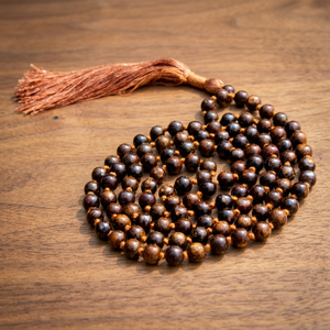 Collar de Oración con 108 Cuentas de Bronzita Natural, Hecho a Mano, para Hombre, Joyería de Yoga y Meditación, Venta al Por Mayor - Product Image 1