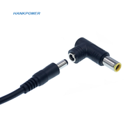 Adaptor Notebook Daya Tinggi 10A 240W Sudut Kanan DC 5.5*2.5 Female ke DC 4.5*3.0 Male untuk HP
