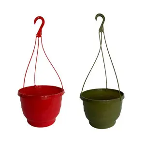 Half Round Planters Balcony Plant Pot Flower Plastic Ball Shape Hanging Baskets