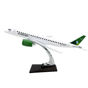 Tùy Chỉnh Hỗ Trợ <span class=keywords><strong>1</strong></span> 100 Quy Mô Mô Hình Máy Bay Làm Việc 36.5Cm Embraer E190-E2 Wideroe Livery Máy Bay Quy Mô Mô Hình - Product Image 1