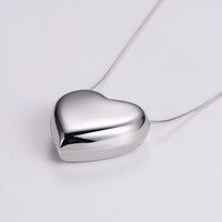 Boutique de mode Femmes Coeur Collier Amour Style En Acier Inoxydable Grand Pendentif Bijoux Collier