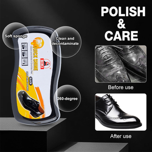 Crème à Cirer les <span class=keywords><strong>Chaussures</strong></span> 2-en-1 NOUVEAUTÉ, Motif Crème, Rénovation de Couleur OEM, <span class=keywords><strong>Nettoyant</strong></span> Cuir Lustrant avec Éponge - Product Image 5