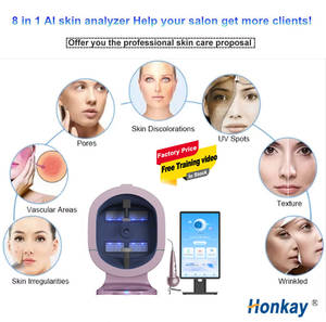 Ai Scalp cermin penganalisa rambut, mesin diagnostik kulit 3d baru Analisis wajah Salon menggunakan kecantikan wajah - Product Image 3