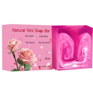 Fabricant de savon à l'huile essentielle de rose savons faits à la main barre blanchissant le corps entier pour la fabrication de savon de base pour femmes et hommes