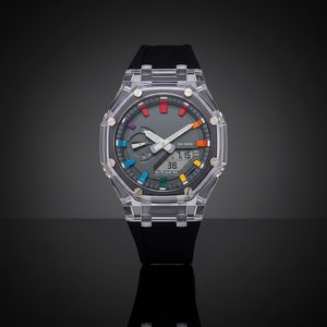 Reloj Deportivo Analógico Serie G GA2100 GM-Sport, Estilo Ejecutivo, Caja de Plástico, Correa de Cuero, Resistente al Agua 50 Bar, Venta al Por Mayor Directa de Fábrica - Product Image 3