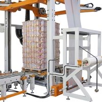 Machine d'emballage automatique à film étirable à froid pour palettes de céréales et aliments, ligne d'emballage de palettes entièrement automatique