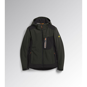 Chaqueta Diadora Softshell Carbon Tech Grigio Asphalt S Impermeable de Alta Visibilidad - Product Image 1