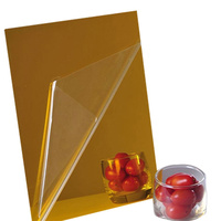Feuille de miroir acrylique PETG/PC hautement transparente, flexible, multicolore, sur mesure, avec logo personnalisé, pour l'affichage et le stockage, marque YGL
