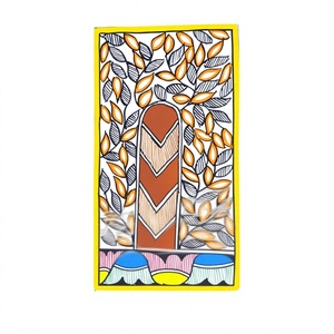 Pintura Mural Original de Bihar Madhubani - Arte Folclórico Metálico 3D Hecho a Mano en Jharkand para Decoración del Hogar por Ojistha Industries - Product Image 1
