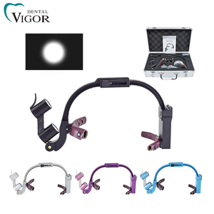 Lupas Dentales con Lámpara LED, Aumento de 2.5X y 3.5X, Binoculares con Luz Quirúrgica de 5W, Lámpara de Cabeza para Odontología - Product Image 2