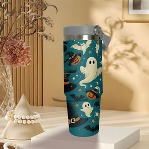 Vaso Térmico Portátil de Acero Inoxidable Duradero de 30 oz con Diseño de Fantasma y Calabaza de Halloween, Envío Gratuito a EE. UU. - Product Image 6