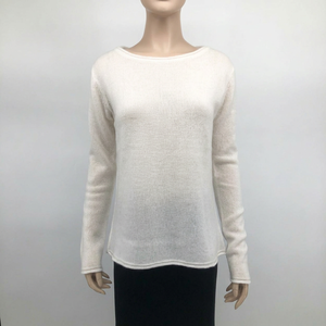 Pull en cachemire pur à 100 %, col rond, manches longues, longueur classique, tricot classique, pour femmes, décontracté, hiver - Product Image 1
