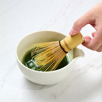 Fouet à Matcha Chasen en Bambou 100% Naturel, Fait Main au Japon, 100 Dents, pour Cérémonie et Cadeau, Vente en Gros
