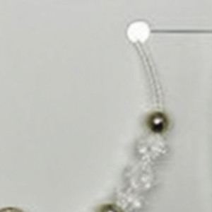 Cavigliera con quadrifoglio di cristallo in acciaio inossidabile con perline, regolabile, gioiello alla moda per donne e ragazze, idea regalo. - Product Image 4