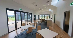 Système de fenêtres modernes en aluminium à double et triple vitrage, étanches, pliables en accordéon, insonorisées, pour salon - Product Image 3