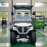Voiturette de golf et buggy électrique Robetaa 4 places 72V avec batterie au lithium, certification CE, vitesse de 30-50 km/h