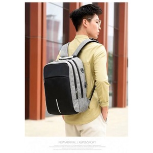 Sac à dos intelligent pour homme, anti-vol, réfléchissant, avec logo, pour ordinateur portable 17,4 pouces, en tissu Oxford, avec port USB de charge, échantillon gratuit. - Product Image 5