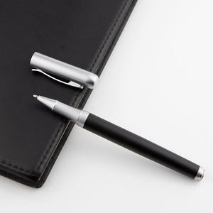 Bolígrafo de Metal Pesado Plateado Mate, Bolígrafos de Punta Redonda con Grabado Personalizado para Uso en Oficinas y Negocios - Product Image 4