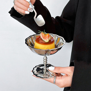 Tazza da Dessert in acciaio inossidabile tazza gelato Yogurt budino ciotole - Product Image 6