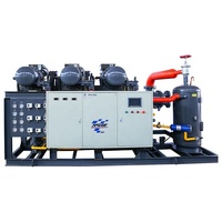 Système de réfrigération à faible bruit 70HP refroidisseur à eau refroidi à l'eau refroidisseur à vis refroidi à l'eau