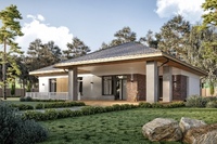 Villa de luxe en acier léger, maison préfabriquée, design moderne, plan d'étage personnalisable